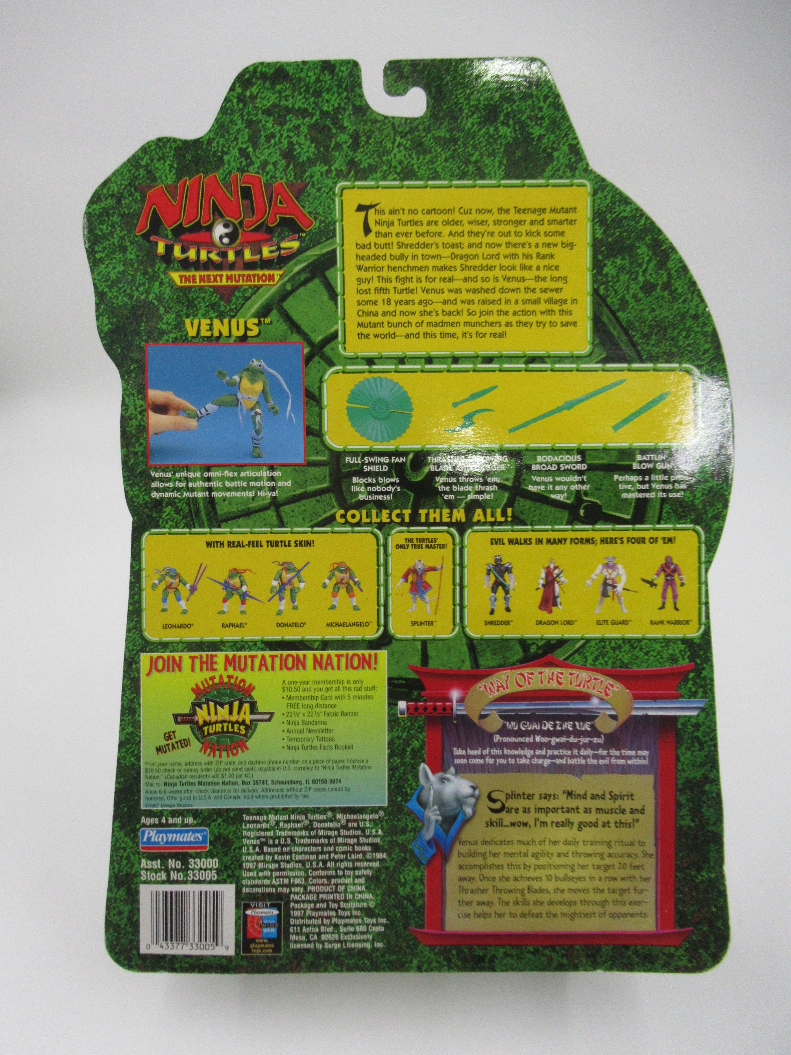 Teenage Mutant Ninja Turtles Venus Figure TMNTs Next Mutation - Playmates (1997)